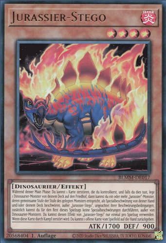 Jurassier-Stego BLMM-DE017 Ultra Rare Deutsch Boosterfrisch 1. Auflage - Battles of Legend: Monster Mayhem - mit ReCollectibles-Versandschutz - für Yu-Gi-Oh! Jurassier-Stego BLMM-DE017 Ultra Rare Deutsch Boosterfrisch 1. Auflage - Battles of Legend: Monster Mayhem - mit ReCollectibles-Versandschutz - für Yu-Gi-Oh! von ReCollectibles