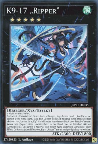 K9-17 „Ripper“ JUSH-DE035 Super Rare Deutsch Boosterfrisch 1. Auflage - Justice Hunters - mit ReCollectibles-Versandschutz - für Yu-Gi-Oh! K9-17 „Ripper“ JUSH-DE035 Super Rare Deutsch Boosterfrisch 1. Auflage - Justice Hunters - mit ReCollectibles-Versandschutz - für Yu-Gi-Oh! von ReCollectibles