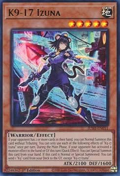 K9-17 Izuna JUSH-EN031 Ultra Rare Englisch Near Mint 1. Auflage - Justice Hunters - mit ReCollectibles-Versandschutz - für Yu-Gi-Oh! K9-17 Izuna JUSH-EN031 Ultra Rare Englisch Near Mint 1. Auflage - Justice Hunters - mit ReCollectibles-Versandschutz - für Yu-Gi-Oh! von ReCollectibles