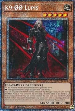 K9-ØØ Lupis (V.3) JUSH-EN034 Starlight Rare Englisch Boosterfrisch 1. Auflage - Justice Hunters - mit ReCollectibles-Versandschutz - für Yu-Gi-Oh! von ReCollectibles