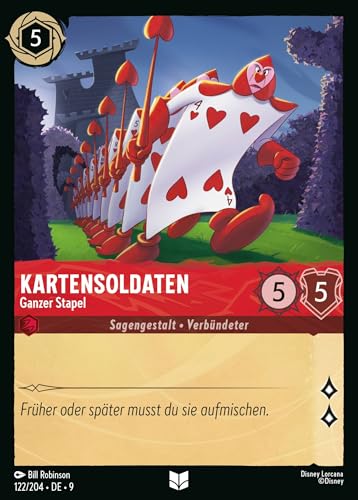 Kartensoldaten - Ganzer Stapel 9FAB-122 Uncommon Deutsch Boosterfrisch - Fabled - mit ReCollectibles-Versandschutz - für Lorcana von ReCollectibles