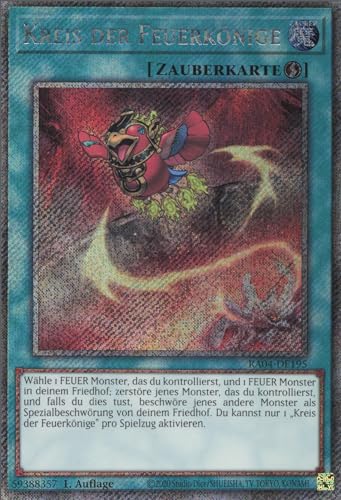 Kreis der Feuerkönige (V.1) RA04-DE195 Platinum Secret Rare Deutsch Boosterfrisch 1. Auflage - Quarter Century Stampede - mit ReCollectibles-Versandschutz - für Yu-Gi-Oh! von ReCollectibles