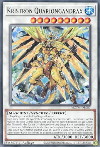 Kristron Quariongandrax MZTM-DE087 Rare Deutsch Boosterfrisch 1. Auflage - Maze of The Master - mit ReCollectibles-Versandschutz - für Yu-Gi-Oh! Kristron Quariongandrax MZTM-DE087 Rare Deutsch Boosterfrisch 1. Auflage - Maze of The Master - mit ReCollectibles-Versandschutz - für Yu-Gi-Oh! von ReCollectibles