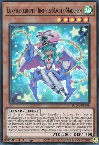 Künstlerkumpel Himmels-Magier-Mädchen SUDA-DE099 Super Rare Deutsch Boosterfrisch 1. Auflage - Supreme Darkness - mit ReCollectibles-Versandschutz - für Yu-Gi-Oh! Künstlerkumpel Himmels-Magier-Mädchen SUDA-DE099 Super Rare Deutsch Boosterfrisch 1. Auflage - Supreme Darkness - mit ReCollectibles-Versandschutz - für Yu-Gi-Oh! von ReCollectibles