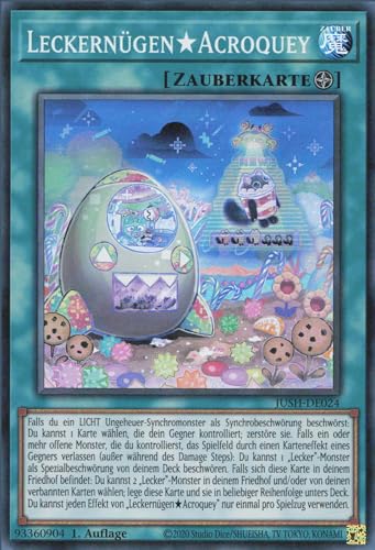 Leckernügen☆Acroquey (V.2) JUSH-DE024 Super Rare Deutsch Boosterfrisch 1. Auflage - Justice Hunters - mit ReCollectibles-Versandschutz - für Yu-Gi-Oh! von ReCollectibles