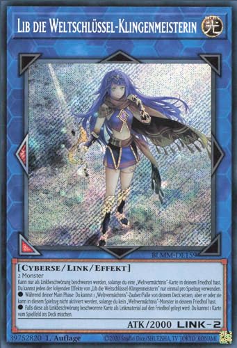 Lib die Weltschlüssel-Klingenmeisterin BLMM-DE159 Secret Rare Deutsch Boosterfrisch 1. Auflage - Battles of Legend: Monster Mayhem - mit ReCollectibles-Versandschutz - für Yu-Gi-Oh! Lib die Weltschlüssel-Klingenmeisterin BLMM-DE159 Secret Rare Deutsch Boosterfrisch 1. Auflage - Battles of Legend: Monster Mayhem - mit ReCollectibles-Versandschutz - für Yu-Gi-Oh! von ReCollectibles