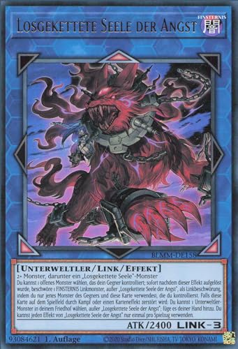 Losgekettete Seele der Angst BLMM-DE158 Ultra Rare Deutsch Boosterfrisch 1. Auflage - Battles of Legend: Monster Mayhem - mit ReCollectibles-Versandschutz - für Yu-Gi-Oh! Losgekettete Seele der Angst BLMM-DE158 Ultra Rare Deutsch Boosterfrisch 1. Auflage - Battles of Legend: Monster Mayhem - mit ReCollectibles-Versandschutz - für Yu-Gi-Oh! von ReCollectibles