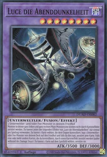 Luce die Abenddunkelheit DUAD-DE082 Super Rare Deutsch Boosterfrisch 1. Auflage - Duelist’s Advance - mit ReCollectibles-Versandschutz - für Yu-Gi-Oh! Luce die Abenddunkelheit DUAD-DE082 Super Rare Deutsch Boosterfrisch 1. Auflage - Duelist’s Advance - mit ReCollectibles-Versandschutz - für Yu-Gi-Oh! von ReCollectibles