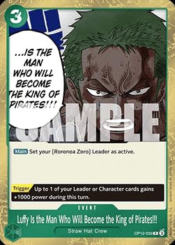 Luffy is The Man Who Will Become The King of Pirates!!! (OP12-039) OP12 Rare Englisch Boosterfrisch - Legacy of The Master - mit ReCollectibles-Versandschutz - für One Piece von ReCollectibles