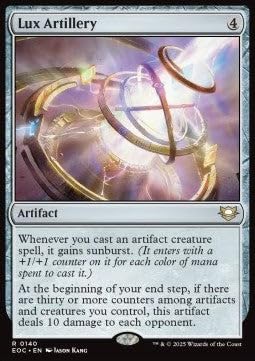 Lux Artillery EOC-140 Rare Englisch Boosterfrisch - Commander: Edge of Eternities - mit ReCollectibles-Versandschutz - für Magic/MTG Lux Artillery EOC-140 Rare Englisch Boosterfrisch - Commander: Edge of Eternities - mit ReCollectibles-Versandschutz - für Magic/MTG von ReCollectibles