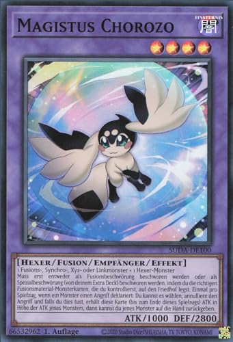 Magistus Chorozo SUDA-DE100 Super Rare Deutsch Boosterfrisch 1. Auflage - Supreme Darkness - mit ReCollectibles-Versandschutz - für Yu-Gi-Oh! Magistus Chorozo SUDA-DE100 Super Rare Deutsch Boosterfrisch 1. Auflage - Supreme Darkness - mit ReCollectibles-Versandschutz - für Yu-Gi-Oh! von ReCollectibles