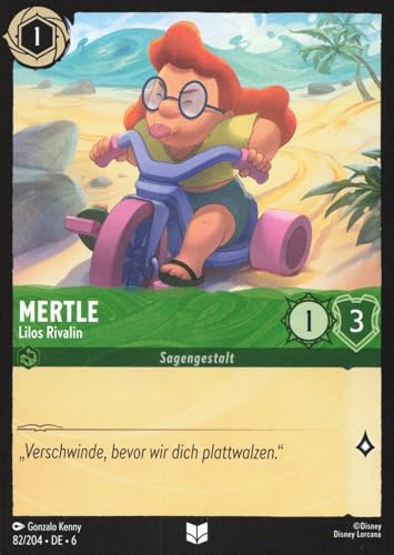 Mertle - Lilos Rivalin 6AZS-082 Uncommon Deutsch Boosterfrisch - Azurite Sea - mit ReCollectibles-Versandschutz - für Lorcana Mertle - Lilos Rivalin 6AZS-082 Uncommon Deutsch Boosterfrisch - Azurite Sea - mit ReCollectibles-Versandschutz - für Lorcana von ReCollectibles