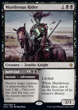 Mörderische Reiterin // Promptes Ende ELD-97 Rare Deutsch Near Mint - Throne of Eldraine - mit ReCollectibles-Versandschutz - für Magic/MTG Mörderische Reiterin // Promptes Ende ELD-97 Rare Deutsch Near Mint - Throne of Eldraine - mit ReCollectibles-Versandschutz - für Magic/MTG von ReCollectibles