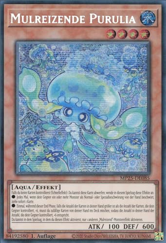 Mulreizende Purulia MP25-DE085 Secret Rare Deutsch Boosterfrisch 1. Auflage - 2025 Mega-Pack Tin - mit ReCollectibles-Versandschutz - für Yu-Gi-Oh! Mulreizende Purulia MP25-DE085 Secret Rare Deutsch Boosterfrisch 1. Auflage - 2025 Mega-Pack Tin - mit ReCollectibles-Versandschutz - für Yu-Gi-Oh! von ReCollectibles