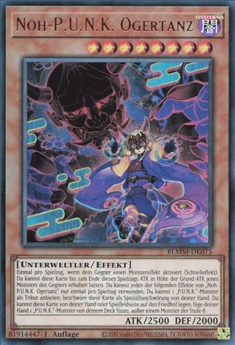 NOH-P.U.N.K. Ogertanz BLMM-DE075 Ultra Rare Deutsch Boosterfrisch 1. Auflage - Battles of Legend: Monster Mayhem - mit ReCollectibles-Versandschutz - für Yu-Gi-Oh! NOH-P.U.N.K. Ogertanz BLMM-DE075 Ultra Rare Deutsch Boosterfrisch 1. Auflage - Battles of Legend: Monster Mayhem - mit ReCollectibles-Versandschutz - für Yu-Gi-Oh! von ReCollectibles