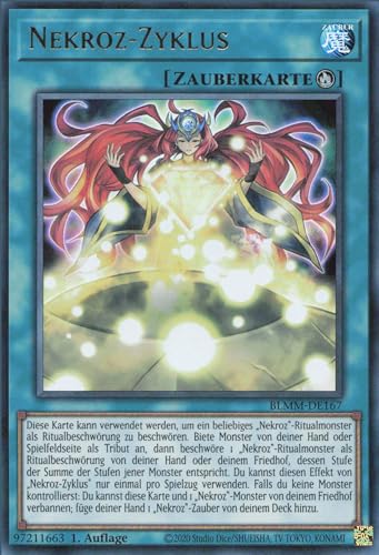 Nekroz-Zyklus BLMM-DE167 Ultra Rare Deutsch Boosterfrisch 1. Auflage - Battles of Legend: Monster Mayhem - mit ReCollectibles-Versandschutz - für Yu-Gi-Oh! Nekroz-Zyklus BLMM-DE167 Ultra Rare Deutsch Boosterfrisch 1. Auflage - Battles of Legend: Monster Mayhem - mit ReCollectibles-Versandschutz - für Yu-Gi-Oh! von ReCollectibles
