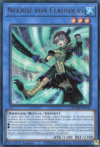 Nekroz von Clausolas BLMM-DE131 Ultra Rare Deutsch Boosterfrisch 1. Auflage - Battles of Legend: Monster Mayhem - mit ReCollectibles-Versandschutz - für Yu-Gi-Oh! Nekroz von Clausolas BLMM-DE131 Ultra Rare Deutsch Boosterfrisch 1. Auflage - Battles of Legend: Monster Mayhem - mit ReCollectibles-Versandschutz - für Yu-Gi-Oh! von ReCollectibles