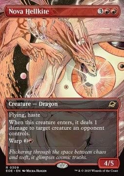 Nova-Höllendrache XEOE-309 Rare Deutsch Boosterfrisch - Edge of Eternities: Extras - mit ReCollectibles-Versandschutz - für Magic/MTG von ReCollectibles