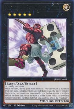 Number 67: Pair-a-Dice Smasher JUSH-EN058 Rare Englisch Boosterfrisch 1. Auflage - Justice Hunters - mit ReCollectibles-Versandschutz - für Yu-Gi-Oh! von ReCollectibles