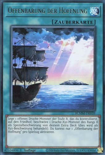 Offenbarung der Hoffnung BLMM-DE039 Ultra Rare Deutsch Boosterfrisch 1. Auflage - Battles of Legend: Monster Mayhem - mit ReCollectibles-Versandschutz - für Yu-Gi-Oh! Offenbarung der Hoffnung BLMM-DE039 Ultra Rare Deutsch Boosterfrisch 1. Auflage - Battles of Legend: Monster Mayhem - mit ReCollectibles-Versandschutz - für Yu-Gi-Oh! von ReCollectibles
