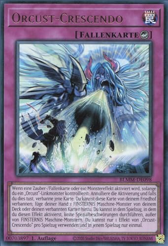 Orcust-Crescendo BLMM-DE098 Ultra Rare Deutsch Boosterfrisch 1. Auflage - Battles of Legend: Monster Mayhem - mit ReCollectibles-Versandschutz - für Yu-Gi-Oh! Orcust-Crescendo BLMM-DE098 Ultra Rare Deutsch Boosterfrisch 1. Auflage - Battles of Legend: Monster Mayhem - mit ReCollectibles-Versandschutz - für Yu-Gi-Oh! von ReCollectibles