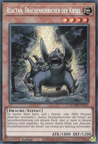 Reactan, Drachenherrscher der Kiesel BLMM-DE121 Secret Rare Deutsch Boosterfrisch 1. Auflage - Battles of Legend: Monster Mayhem - mit ReCollectibles-Versandschutz - für Yu-Gi-Oh! Reactan, Drachenherrscher der Kiesel BLMM-DE121 Secret Rare Deutsch Boosterfrisch 1. Auflage - Battles of Legend: Monster Mayhem - mit ReCollectibles-Versandschutz - für Yu-Gi-Oh! von ReCollectibles