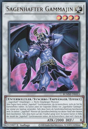 Sagenhafter Gammajin BLMM-DE013 Ultra Rare Deutsch Boosterfrisch 1. Auflage - Battles of Legend: Monster Mayhem - mit ReCollectibles-Versandschutz - für Yu-Gi-Oh! Sagenhafter Gammajin BLMM-DE013 Ultra Rare Deutsch Boosterfrisch 1. Auflage - Battles of Legend: Monster Mayhem - mit ReCollectibles-Versandschutz - für Yu-Gi-Oh! von ReCollectibles