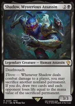 Shadow, Mysterious Assassin FIC-50 Rare Englisch Boosterfrisch - Commander: Magic: The Gathering - FINAL Fantasy - mit ReCollectibles-Versandschutz - für Magic/MTG Shadow, Mysterious Assassin FIC-50 Rare Englisch Boosterfrisch - Commander: Magic: The Gathering - FINAL Fantasy - mit ReCollectibles-Versandschutz - für Magic/MTG von ReCollectibles