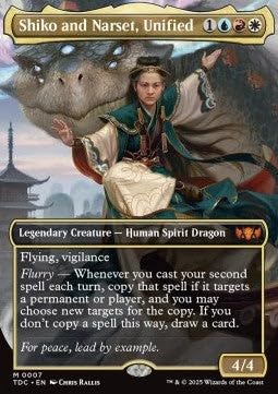 Shiko and Narset, Unified TDC-7 Mythic Englisch Boosterfrisch - Commander: Tarkir: Dragonstorm - mit ReCollectibles-Versandschutz - für Magic/MTG Shiko and Narset, Unified TDC-7 Mythic Englisch Boosterfrisch - Commander: Tarkir: Dragonstorm - mit ReCollectibles-Versandschutz - für Magic/MTG von ReCollectibles
