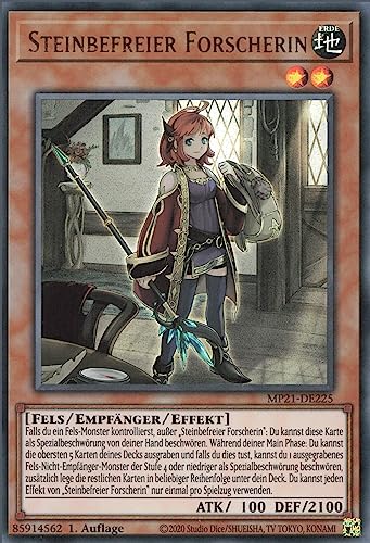 Steinbefreier Forscherin MP21-DE225 Ultra Rare Deutsch Near Mint 1. Auflage - 2021 Tin of Ancient Battles - mit ReCollectibles-Versandschutz - für Yu-Gi-Oh! Steinbefreier Forscherin MP21-DE225 Ultra Rare Deutsch Near Mint 1. Auflage - 2021 Tin of Ancient Battles - mit ReCollectibles-Versandschutz - für Yu-Gi-Oh! von ReCollectibles