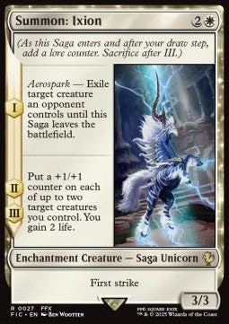 Summon: Ixion FIC-27 Rare Englisch Boosterfrisch - Commander: Magic: The Gathering - FINAL Fantasy - mit ReCollectibles-Versandschutz - für Magic/MTG Summon: Ixion FIC-27 Rare Englisch Boosterfrisch - Commander: Magic: The Gathering - FINAL Fantasy - mit ReCollectibles-Versandschutz - für Magic/MTG von ReCollectibles