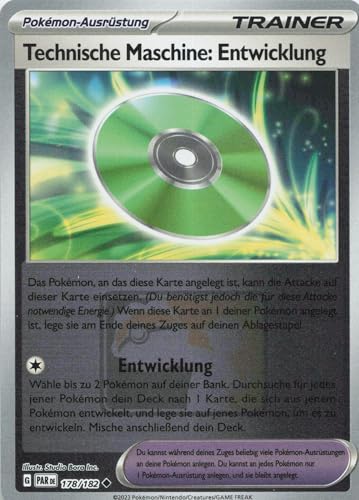 Technische Maschine: Entwicklung PR-PAR 178 Promo Deutsch Near Mint Reverse Holo - Promos - mit ReCollectibles-Versandschutz - für Pokémon Technische Maschine: Entwicklung PR-PAR 178 Promo Deutsch Near Mint Reverse Holo - Promos - mit ReCollectibles-Versandschutz - für Pokémon von ReCollectibles