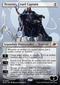 Tezzeret, herzloser Kapitän XEOE-287 Mythic Deutsch Boosterfrisch - Edge of Eternities: Extras - mit ReCollectibles-Versandschutz - für Magic/MTG von ReCollectibles