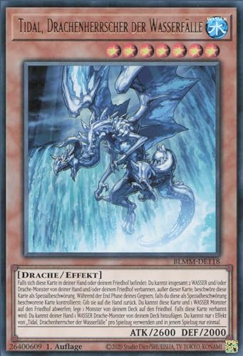 Tidal, Drachenherrscher der Wasserfälle BLMM-DE118 Ultra Rare Deutsch Boosterfrisch 1. Auflage - Battles of Legend: Monster Mayhem - mit ReCollectibles-Versandschutz - für Yu-Gi-Oh! Tidal, Drachenherrscher der Wasserfälle BLMM-DE118 Ultra Rare Deutsch Boosterfrisch 1. Auflage - Battles of Legend: Monster Mayhem - mit ReCollectibles-Versandschutz - für Yu-Gi-Oh! von ReCollectibles