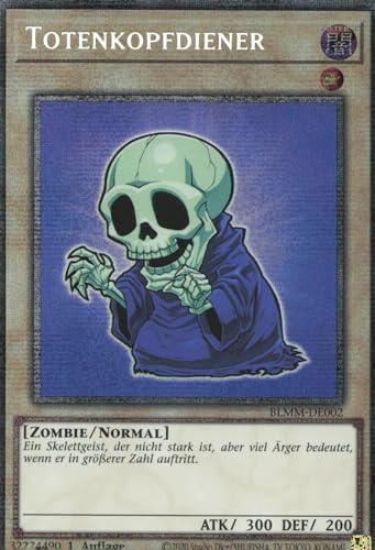 Totenkopfdiener (V.2) BLMM-DE002 Starlight Rare Deutsch Boosterfrisch 1. Auflage - Battles of Legend: Monster Mayhem - mit ReCollectibles-Versandschutz - für Yu-Gi-Oh! von ReCollectibles