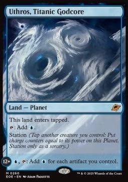 Uthros, titanischer Gotteskern EOE-260 Mythic Deutsch Boosterfrisch Foil - Edge of Eternities - mit ReCollectibles-Versandschutz - für Magic/MTG Uthros, titanischer Gotteskern EOE-260 Mythic Deutsch Boosterfrisch Foil - Edge of Eternities - mit ReCollectibles-Versandschutz - für Magic/MTG von ReCollectibles