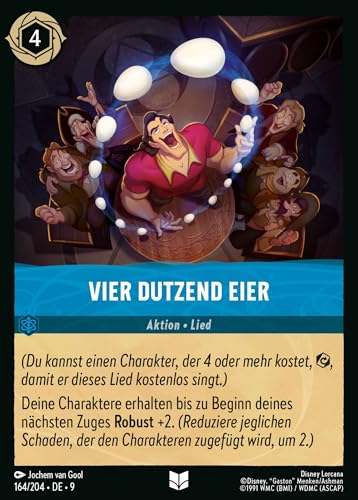 Vier dutzend Eier 9FAB-164 Uncommon Deutsch Boosterfrisch Foil - Fabled - mit ReCollectibles-Versandschutz - für Lorcana von ReCollectibles