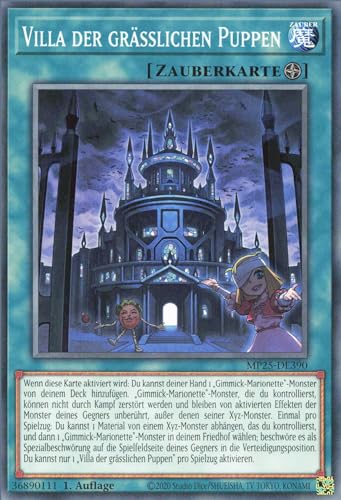 Villa der grässlichen Puppen MP25-DE390 Common Deutsch Boosterfrisch 1. Auflage - 2025 Mega-Pack Tin - mit ReCollectibles-Versandschutz - für Yu-Gi-Oh! Villa der grässlichen Puppen MP25-DE390 Common Deutsch Boosterfrisch 1. Auflage - 2025 Mega-Pack Tin - mit ReCollectibles-Versandschutz - für Yu-Gi-Oh! von ReCollectibles