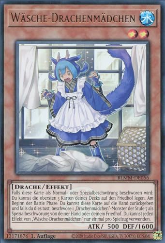 Wäsche-Drachenmädchen BLMM-DE056 Ultra Rare Deutsch Boosterfrisch 1. Auflage - Battles of Legend: Monster Mayhem - mit ReCollectibles-Versandschutz - für Yu-Gi-Oh! Wäsche-Drachenmädchen BLMM-DE056 Ultra Rare Deutsch Boosterfrisch 1. Auflage - Battles of Legend: Monster Mayhem - mit ReCollectibles-Versandschutz - für Yu-Gi-Oh! von ReCollectibles