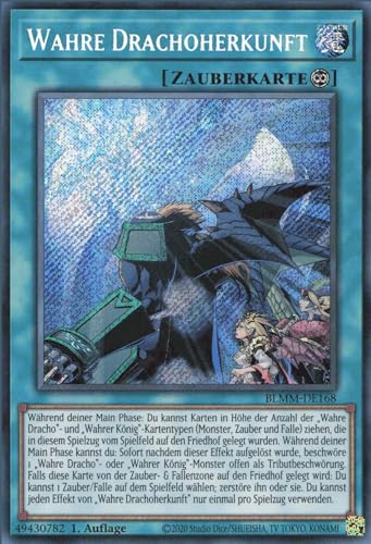 Wahre Drachoherkunft BLMM-DE168 Secret Rare Deutsch Boosterfrisch 1. Auflage - Battles of Legend: Monster Mayhem - mit ReCollectibles-Versandschutz - für Yu-Gi-Oh! Wahre Drachoherkunft BLMM-DE168 Secret Rare Deutsch Boosterfrisch 1. Auflage - Battles of Legend: Monster Mayhem - mit ReCollectibles-Versandschutz - für Yu-Gi-Oh! von ReCollectibles
