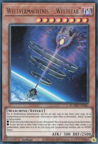 Weltvermächtnis - „Weltstab“ BLMM-DE086 Ultra Rare Deutsch Boosterfrisch 1. Auflage - Battles of Legend: Monster Mayhem - mit ReCollectibles-Versandschutz - für Yu-Gi-Oh! Weltvermächtnis - „Weltstab“ BLMM-DE086 Ultra Rare Deutsch Boosterfrisch 1. Auflage - Battles of Legend: Monster Mayhem - mit ReCollectibles-Versandschutz - für Yu-Gi-Oh! von ReCollectibles