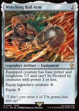Wrecking Ball Arm FIC-100 Rare Englisch Boosterfrisch - Commander: Magic: The Gathering - FINAL Fantasy - mit ReCollectibles-Versandschutz - für Magic/MTG von ReCollectibles