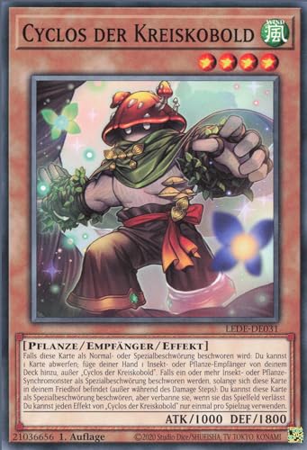 YuGiOh Cyclos der Kreiskobold LEDE-DE031 Common Deutsch Deutsch Boosterfrisch 1. Auflage ReCollectibles von ReCollectibles