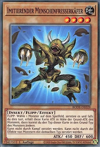 YuGiOh Imitierender Menschenfresserkäfer BODE-DE029 Common Deutsch Boosterfrisch unlimitiert ReCollectibles von ReCollectibles