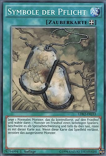 YuGiOh Symbole der Pflicht LDK2-DEJ33 Common Deutsch Near Mint unlimitiert ReCollectibles von ReCollectibles