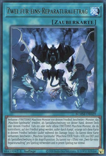 Zwei-für-eins-Reparaturauftrag BLMM-DE029 Ultra Rare Deutsch Boosterfrisch 1. Auflage - Battles of Legend: Monster Mayhem - mit ReCollectibles-Versandschutz - für Yu-Gi-Oh! Zwei-für-eins-Reparaturauftrag BLMM-DE029 Ultra Rare Deutsch Boosterfrisch 1. Auflage - Battles of Legend: Monster Mayhem - mit ReCollectibles-Versandschutz - für Yu-Gi-Oh! von ReCollectibles