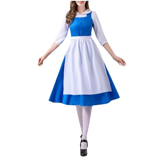 ReSin90s Damen Halloween Kostüm Estate Rollenspielkleid für Erwachsene Meilen Moral Kostüm Erwachsene Cosplay (Sky Blue, L) von ReSin90s