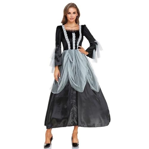 ReSin90s Gothic Hexenkostüm Elegantes Cosplay-Kleid für Halloween-Party Dunkles Schnürkorsett Mittelalter-Outfit Halloween Kinder Cosplay Kostüm Superheld So Tun, Als Würden Sie Spielen (Black, M) ReSin90s Gothic Hexenkostüm Elegantes Cosplay-Kleid für Halloween-Party Dunkles Schnürkorsett Mittelalter-Outfit Halloween Kinder Cosplay Kostüm Superheld So Tun, Als Würden Sie Spielen (Black, M) von ReSin90s