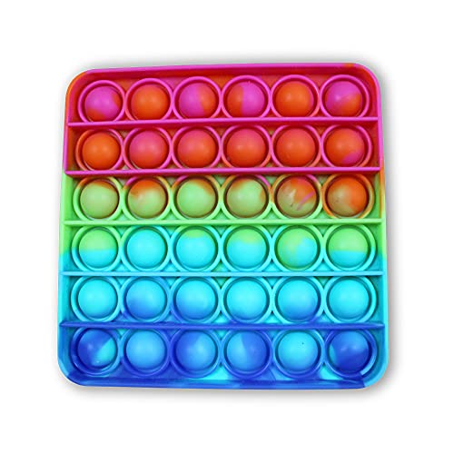 Fidget Pop Toy Konzentrationsspiel Stressabbaumatte Rainbow Viereck von ReWu