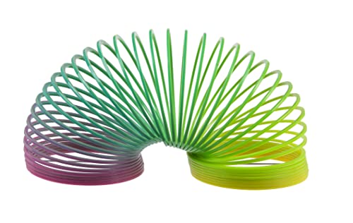 ReWu Regenbogenspirale Springspirale Spiralläufer Treppenläufer Mini Ab 3 Jahren Spielzeug Geschenkidee Geschenk Kindergeburtstag Mitgebsel Bunt ca. 6,5 cm von ReWu